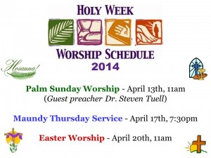 Holy Week 2014 slide