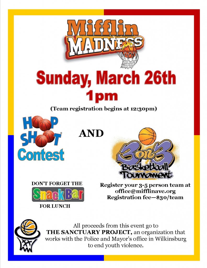 Mifflin March Madness Flyer 2017 image